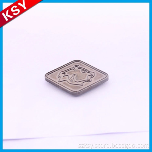 Hot Sale Volume Manufacture Metal Letter Brand Logo JeansTags And Clothes Labels